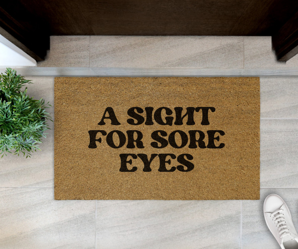 'Sight for Sore Eyes' Aussie Slang Doormat 75x45cm